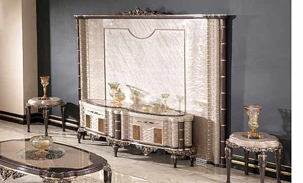 Lüks Klasik TV Ünitesi Modelleri: Salonunuzda Estetik Bir Odak Noktası | SRÇ Klasik Mobilya