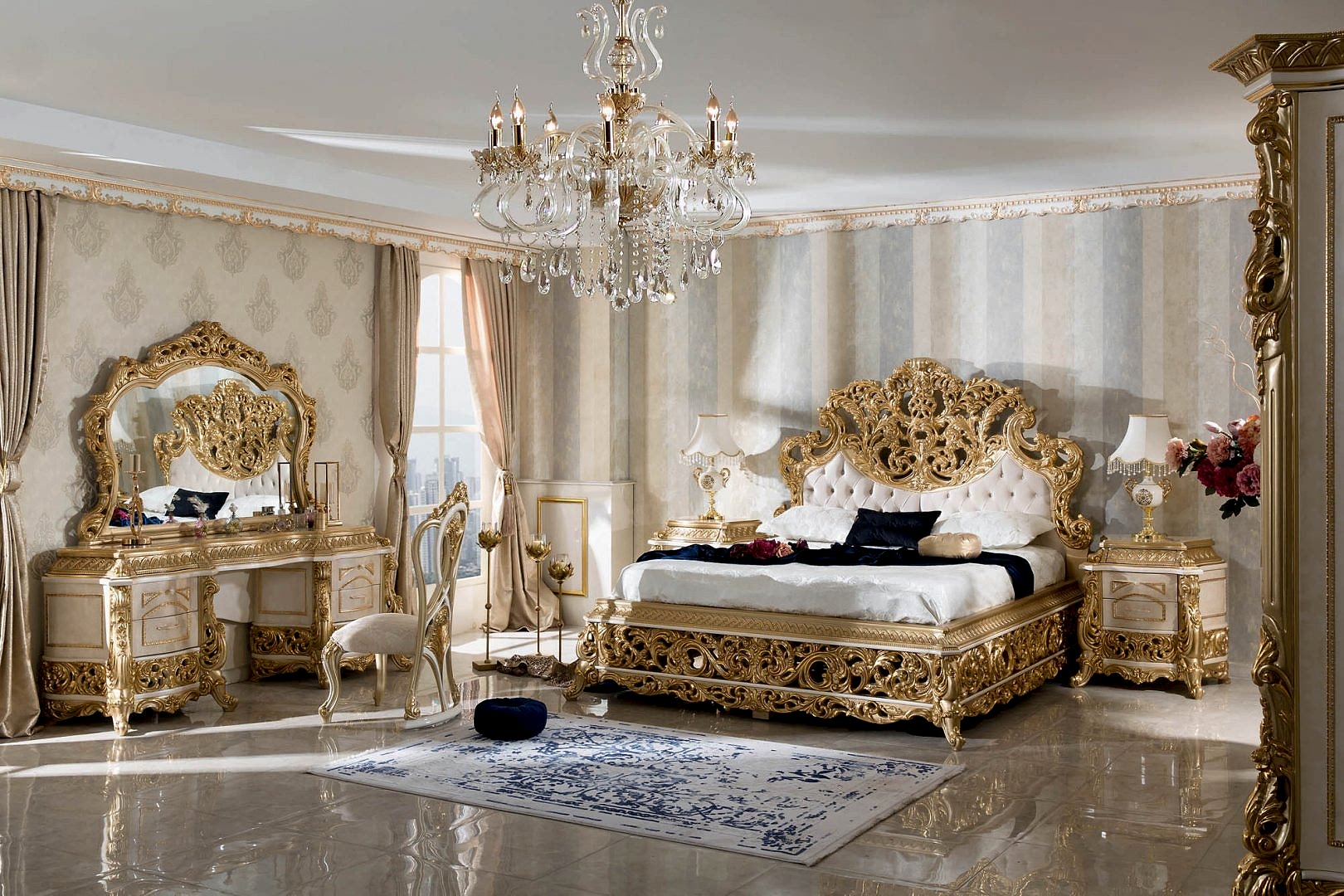 Asya Klasik Yatak Odası Takımı